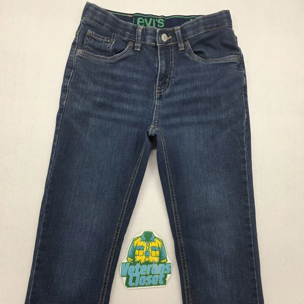 Levi Strauss Boys 511 Slim Jeans Blue Size 14 Regular 27x29 Adjustable Waist